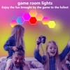 Zwzasm RGB Hexagon Wall Lights, 12 Pack Smart LED Panel