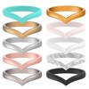 icooci 10 Packs Stackable Braided Silicone Wedding Ring – Thin