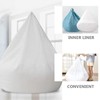 TOPPERFUN Fodera interna per pouf, 110 x 80 x 80