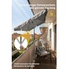 4smile Balcony Parasol 200 x 125 cm Set - UV50+