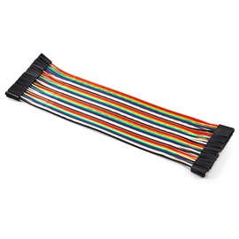 Chanzon 40pcs 20cm long Female to Female Header Jumper Wire Dupont Cable Line Connector 40 pin Ribbon Solderless Multicolored for Arduino Raspberry pi Electronic Breadboard Protoboard PCB Board