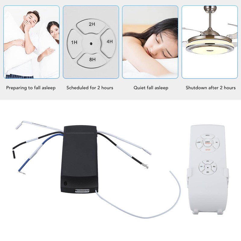 Universal Ceiling Fan Remote Control Kit, Long Distance Wireless Control