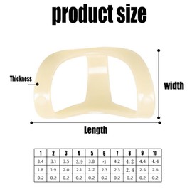 Srvauyea 10 Stück Fingerschutz Ovale, Fingerschiene Kunststoff, Kunststoff Schnappfinger Orthese, Mallet-Fingerschienen Arthritis, Mallet-Finger Splint für Fingergelenkschutz(10 Größen, 4-13)