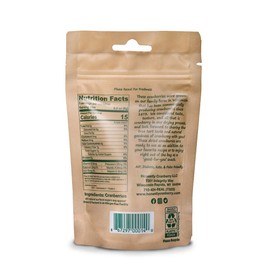 Honestly Cranberry - Unsweetened Dried Cranberries - no added sugars, juices, or oils (1oz)