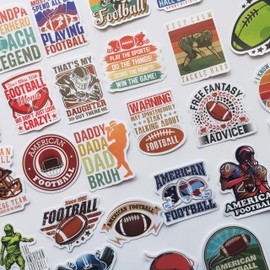 50Pcs Funny Rugby Stickers Cool Rugby Bumper Decals Inspirational Rugby Quotes for Helmet Motivational Rugby Football Sayings