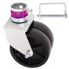 Stegewop 6" Trailer Jack Swivel Caster Dual Wheel Replacement,2000lbs Capacity