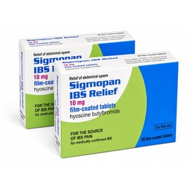 Sigmopan 10mg Film-Coated Tablets for Stomach Cramps, Spasms & Discomfort (40)