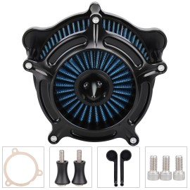 Unbranded Air Cleaner Blue Intake Filter For Harley Road Glide FLTRX Fat Boy Ultra Limited