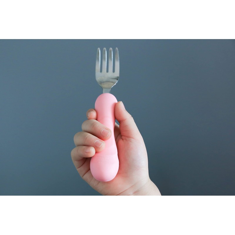 easy grip spoon & fork elephant