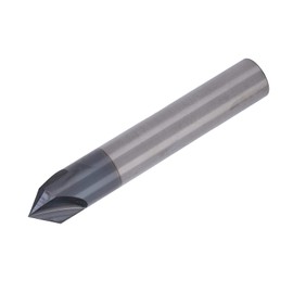 Fresa De Extremo De Chaflán De 3 Flautas, Broca CNC De Enrutador De Ranura En V De Carburo De Tungsteno Sólido Recubierto De TiAlN De 90 Grados De Varios Tamaños Para Tallado Y Biselado(D12*90°*75L)