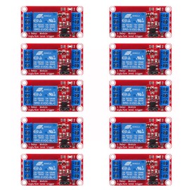 AEDIKO 10pcs DC 5V Relay Module 1 Channel Relay Switch Relay Board with Optocoupler Isolation Support High or Low Level Trigger
