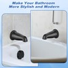 Dreyoo Tub Spout (Universal Fits 1/2" Copper Pipe, 1/2" IPS