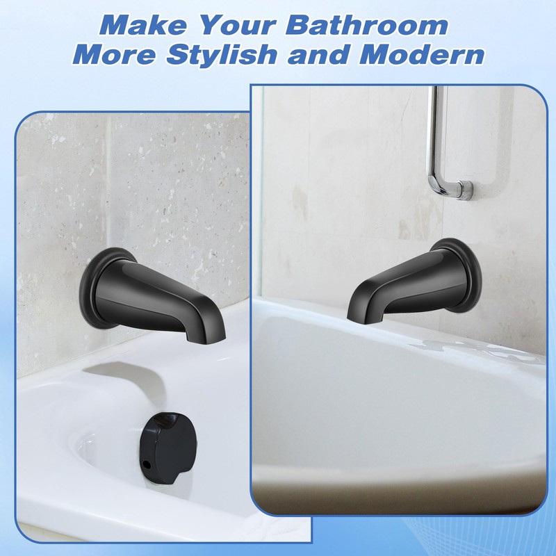 Dreyoo Tub Spout (Universal Fits 1/2" Copper Pipe, 1/2" IPS