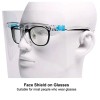 Reusable Face Shields with Glasses Frame. Anti-fog Reusable Face Shields