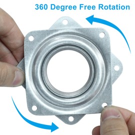 Zorveiio 4 Pack 3" Lazy Susan Turntable 200 LBS pounds Steel Ball Bearing Rotating Tray Sturdy Table Cabinet, Low Profile Swivel Plate for Kitchen Craft Project, Makeup Holder Monitor