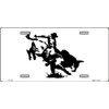 Bull Rider Metal License Plate