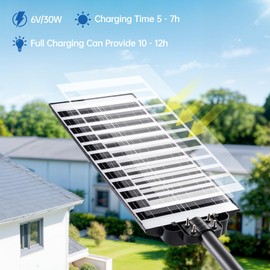 10000W Solar Street Light Outdoor with 1680 LEDs – 400,000LM 320° Wide Angle Motion Sensor LED Light, IP65 Waterproof, 7000K Dusk to Dawn, for Yard, Garden, Parking Lot, Wall or Pole Mount (1 Pack)