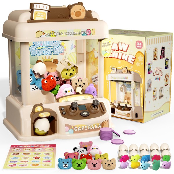 Claw Machine for Kids, Capybara Mini Vending Machine for Age