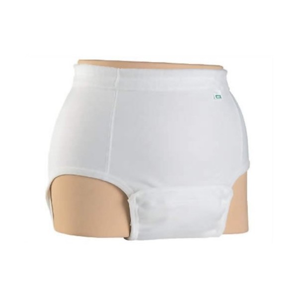Angel Open Front Pants, White, L, Unisex, Use with Urine Trap Pads