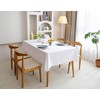 Fusehngre 51"x 71" Waterproof Rectangle Tablecloth Oil Spill Proof Wrinkle