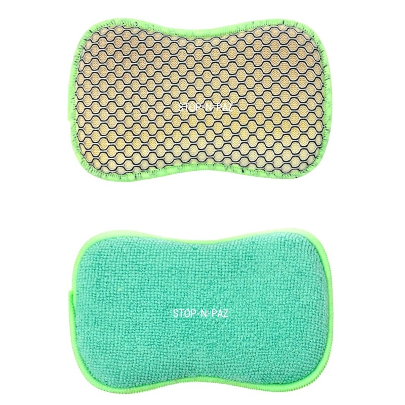 A&H Soft Scrub Microfiber Scrub n Wipe Cleaning Sponge Pads