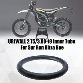 URLWALL Motorcycle Dirt Bike Front and Rear Inner Tube for Sur Ron Ultra Bee, 2.75/3.00-19 2.1 mm Reinforced Thickness Heavy Duty Tube for Sur-Ron Part - TR4 Valve Stem Straight