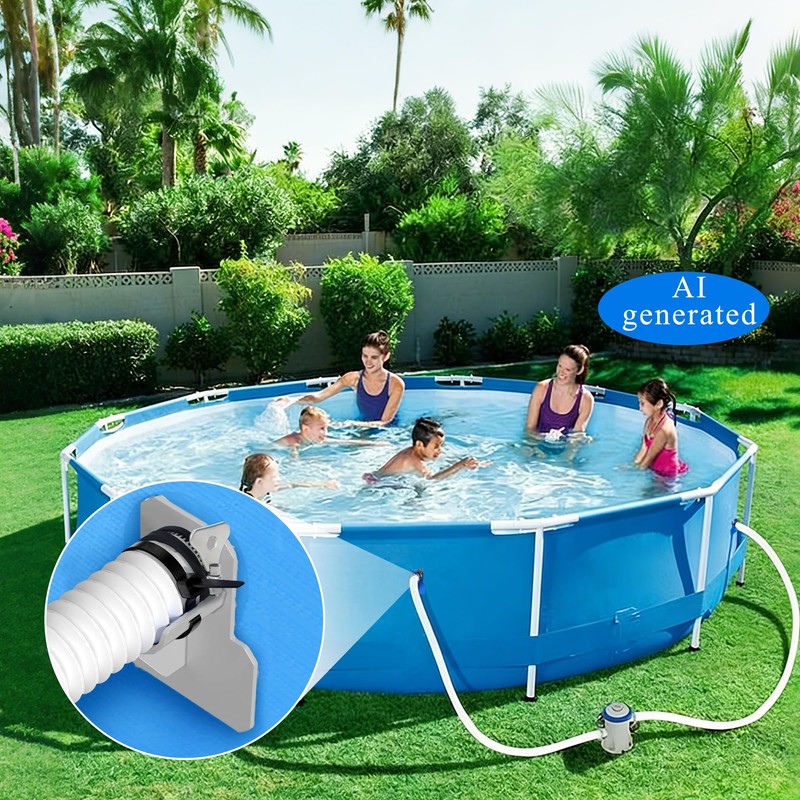 3 PCS Swimming Pool Pipe Holders, Upgraded Pool Hose Support