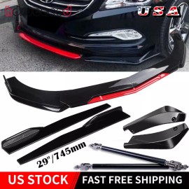 Unbranded For Hyundai / Front Rear Bumper Lip Spoiler Splitter Body/ Kit Side Skirt