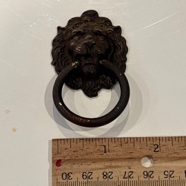 KBC Keeler Brass Lion Head Drawer Cabinet Pulls H377 KBC4 1.5” Ring Loop Pull