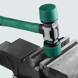 Rubber Hammer Mallet, Non-Slip Rubber Hammer Mallet for Dorm Bed, Heavy Duty Rubber Hammer Heads, Portable Double-Sided Soft Mallets, Soft Blow Tasks Without Damage