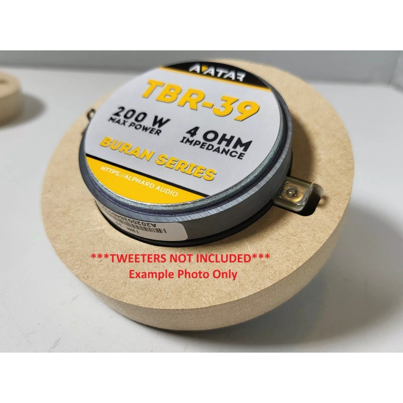 GP Audio Notched Super Tweeter Door Pod Baffle (Pair) Speaker