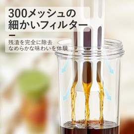 ZASA Cold Brew Coffee Pot, Cold Water Bottle, 0.3 gal (1 L), Horizontal Place, Pitcher, 3.3 gal (1 L) Barley Tea Pot, Cold Water Pot, Tea Bottle, Horizontal Mount, Coffee Pot, Tea Pot, Coffee