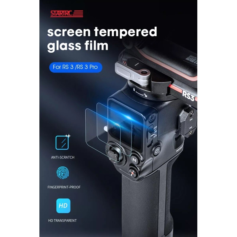 DJI 4X Tempered Glass Screen Protector for DJI RS 3/DJI