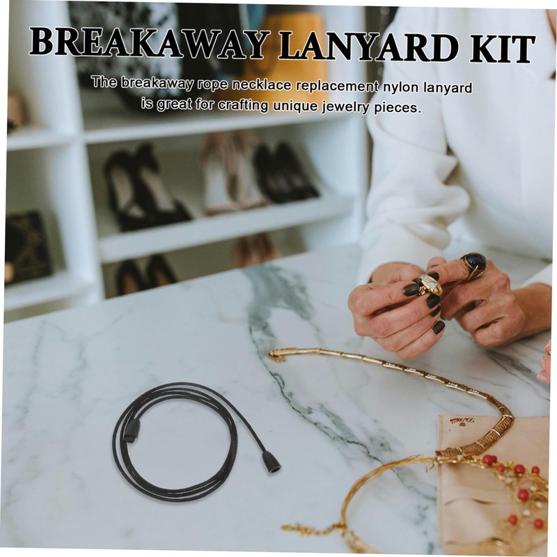 Gatuida 30Sets Breakaway Clasp Lanyard Kit with Nylon String Cords