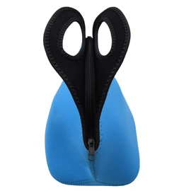 Insulated Neoprene Lunch Bag Gourmet Tote Cooler Warm Pouch for School Work Office (Blue)