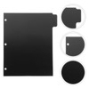 5 Sheets tag labels binders binder clips binder paper dividers