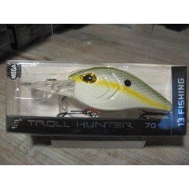 13 Fishing * 2 3/4" Troll Hunter 70 - 11/16 Oz - 12' Floating Lure - Olive Shad