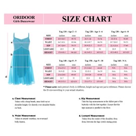 ORIDOOR Girls' Camisole Leotard Ballet Dance Dress Ballerina Costumes (White, Tag 130 - Age 6-8) …