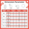 Hapric 112 Pcs Grease Zerk Fittings Kits, SAE & Metric