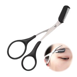 Eyebrow Scissors, Eyebrow Scissors for Men, Scissors Eyebrow Beauty Stainless Steel Eyebrow Scissors with Comb, Eyebrow for Men with Women, Eyebrow Razor Professional Eyelash Scissors
