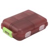 Container, Box Tight Sealing 10 Compartments for Travel (Purple)