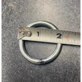 PPW Lot 10 metal O-rings welded nickel plated STEEL - 2" OD  and 1.5" id