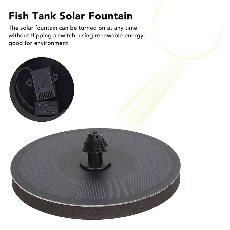 Solar Fountain High Efficiency Floating Solar Powered Bird Bath Water