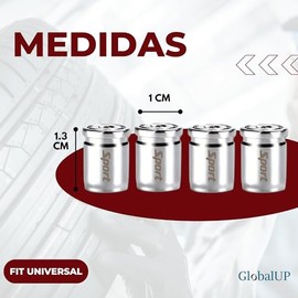 Tapones para Llantas Antirrobo. Juego de 4 Tapones Valvulas Llantas Universales, Ideales para el Coche, Camioneta, Motocicleta, Bicicleta. Cubre Válvu