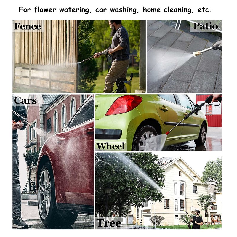 7PCS Pressure Washer Nozzle Tips with Coupler 1/4in Quick Interface