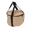 Camping Storage Bag Bucket Shape Large Capacity Waterproof Canvas Portable