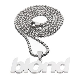 Ridetoxjx Bld Hip Hop Rapper Necklace (Silver)
