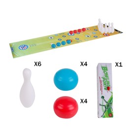JUNIOO Tabletop Bowling Sports Game, Tabletop Bowling Balls with Non woven gaming cloth For kids Adults Family Indoor and Outdoor