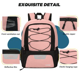 Goloni Soccer Bag, Basketball Bag with Ball Compartment & Shoe Compartment,Large Soccer Backpack for Basketball,Volleyball,Gym