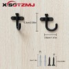 XSGTZMJ 10Pcs Swivel Coat Hook 180°Rotatable, Folding Hook for Hanging